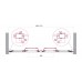 Душевая дверь BelBagno Luce 150x195 LUCE-BF-2-150-C-Cr профиль хром, стекло прозрачное