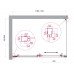 Душевой уголок BelBagno Luce 110x80х195 LUCE-AH-1-110/80-C-Cr профиль хром, стекло прозрачное
