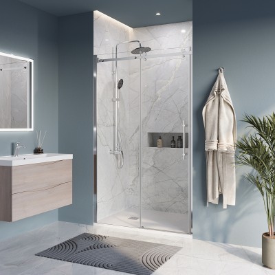 Душевая дверь BelBagno Marino 120x195 MARINO-BF-1-120-C-Cr профиль хром, стекло прозрачное