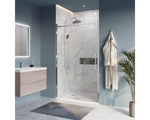 Душевая дверь BelBagno Marino 110x195 MARINO-BF-1-110-C-Cr профиль хром, стекло прозрачное