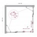 Душевой уголок BelBagno Luce 115x110х195 LUCE-AH-22-115/110-C-Cr профиль хром, стекло прозрачное