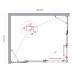 Душевой уголок BelBagno Luce 140x115х195 LUCE-AH-22-140/115-C-Cr профиль хром, стекло прозрачное
