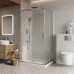 Душевой уголок BelBagno Luce 100x80х195 LUCE-AH-2-100/80-C-Cr профиль хром, стекло прозрачное