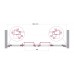 Душевая дверь BelBagno Luce 160x195 LUCE-BF-2-160-C-Cr профиль хром, стекло прозрачное