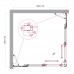 Душевой уголок BelBagno Luce 110x110х195 LUCE-A-22-90+20-C-Cr профиль хром, стекло прозрачное