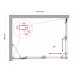 Душевой уголок BelBagno Luce 120x90х195 LUCE-AH-21-120/90-C-Cr профиль хром, стекло прозрачное