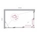 Душевой уголок BelBagno Luce 150x90х195 LUCE-AH-21-150/90-C-Cr профиль хром, стекло прозрачное