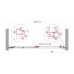 Душевая дверь BelBagno Luce 130x195 LUCE-BF-1-130-C-Cr профиль хром, стекло прозрачное