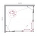 Душевой уголок BelBagno Luce 130x120х195 LUCE-AH-22-130/120-C-Cr профиль хром, стекло прозрачное