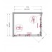 Душевой уголок BelBagno Marino 100x80x195 MARINO-AH-2-100/80-C-CR профиль хром, стекло прозрачное
