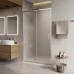 Душевая дверь BelBagno Luce 120x195 LUCE-BF-1-120-P-Cr профиль хром, стекло рифленое
