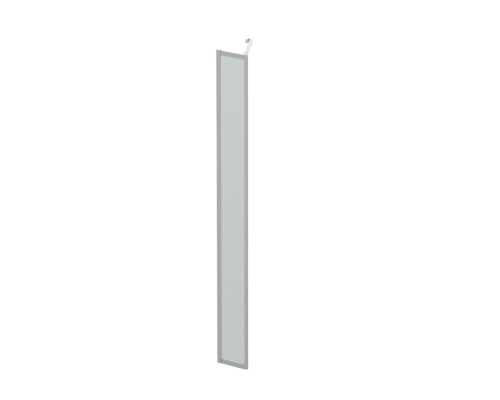 Боковая стенка BelBagno Luce 25х195 LUCE-25-FIX-C-Cr профиль хром, стекло прозрачное
