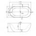 Акриловая ванна BelBagno 150x78 отдельностоящая BB27