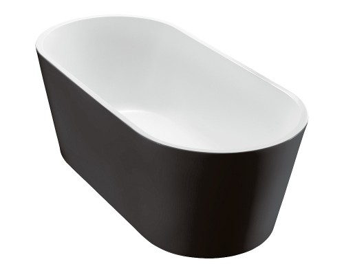 Акриловая ванна BelBagno 170x80 отдельностоящая, белый/черный BB71-1700-NERO-W0