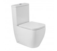 Чаша унитаза BelBagno Luce BB2197CP-TOR/SC безободковый, смыв TORNADO, крышка-сиденье с микролифтом в комплекте