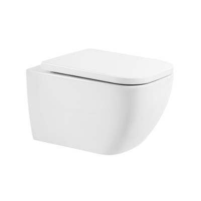 Унитаз подвесной BelBagno Alpina BB10100CHR/SC безободковый с микролифтом