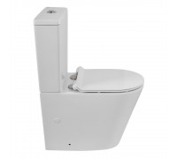 Чаша унитаза BelBagno Flay-Tor BB2149CP-TOR безободковый, смыв TORNADO, P-trap