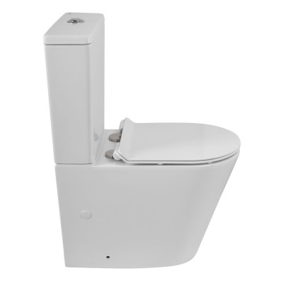 Чаша унитаза BelBagno Flay-Tor BB2149CP-TOR безободковый, смыв TORNADO, P-trap