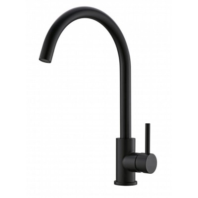 Смеситель BelBagno BB-LAM03-2-IN-NERO для кухонной мойки, черный/матовый