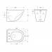 Унитаз подвесной BelBagno Senso-Tor BB017CH-TOR/SC безободковый с микролифтом, смыв TORNADO