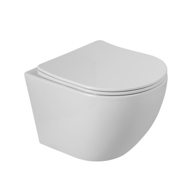Унитаз подвесной BelBagno Sfera-Tor BB046CH-TOR/SC безободковый с микролифтом, смыв TORNADO