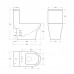 Унитаз-моноблок BelBagno Lounge BB8618CPR-MN/SC безободковый с микролифтом