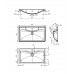 Раковина BelBagno Albano 45,5х80 BB800/455-LV-MR-ALR