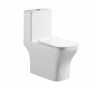 Унитаз-моноблок BelBagno Neon BB8617CPR-MN/SC безободковый с микролифтом