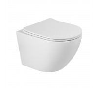 Унитаз подвесной BelBagno Sfera-R BB046CHR/SC безободковый с микролифтом