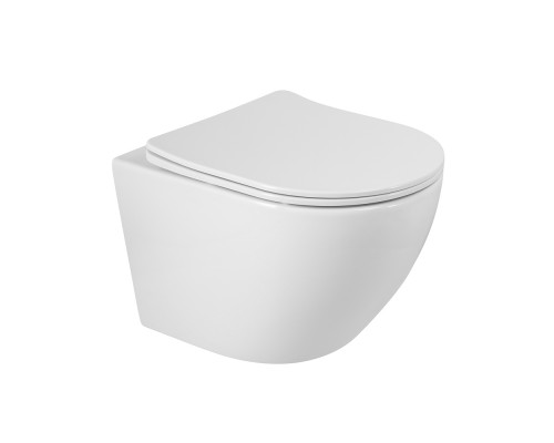 Унитаз подвесной BelBagno Sfera-R BB046CHR/SC безободковый с микролифтом