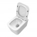 Унитаз подвесной BelBagno Due-Tor BB5171CH-TOR/SC безободковый с микролифтом, смыв TORNADO