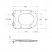 Унитаз-моноблок BelBagno Tre-Tor BB673CP-MN-TOR/SC безободковый с микролифтом, смыв TORNADO