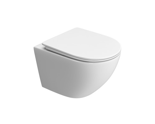 Унитаз подвесной BelBagno Uno-Tor BB5177CH-TOR/SC безободковый, с микролифтом, смыв TORNADO