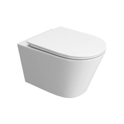 Унитаз подвесной BelBagno Tre-Tor BB5180CH-TOR/SC безободковый с микролифтом, смыв TORNADO