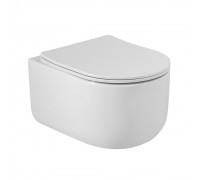 Унитаз подвесной BelBagno Soft-Tor BB084CH-TOR/SC безободковый с микролифтом, смыв TORNADO