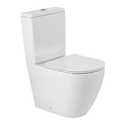 Чаша унитаза BelBagno Sfera-R BB2141CP-TOR/SC безободковый с микролифтом, смыв TORNADO