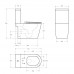 Унитаз-моноблок BelBagno Tre-Tor BB673CP-MN-TOR/SC безободковый с микролифтом, смыв TORNADO