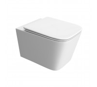 Унитаз подвесной BelBagno Due-Tor BB5171CH-TOR/SC безободковый с микролифтом, смыв TORNADO