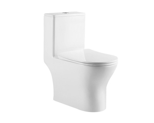 Унитаз-моноблок BelBagno Lounge BB8618CPR-MN/SC безободковый с микролифтом