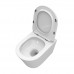 Унитаз подвесной BelBagno Tre-Tor BB5180CH-TOR/SC безободковый с микролифтом, смыв TORNADO