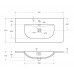 Раковина BelBagno Uno 91x46 встраиваемая BB-8099-90
