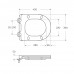 Унитаз подвесной BelBagno Uno-Tor BB5177CH-TOR/SC безободковый, с микролифтом, смыв TORNADO