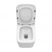 Унитаз подвесной BelBagno Due-Tor BB5171CH-TOR/SC безободковый с микролифтом, смыв TORNADO
