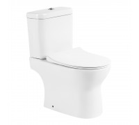 Чаша унитаза BelBagno Steam P-trap BB130CPR/SC безободковый, с микролифтом