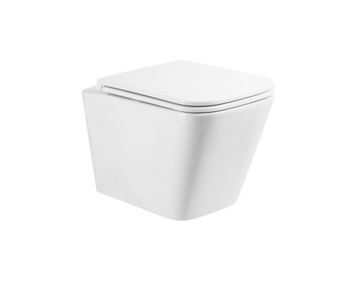 Унитаз подвесной BelBagno Ardente-Tor BB520CH-TOR/SC безободковый с микролифтом, смыв TORNADO