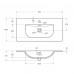 Раковина BelBagno 81х40 встраиваемая BB-8099-3-80