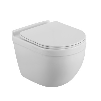 Унитаз подвесной BelBagno Senso-Tor BB017CH-TOR/SC безободковый с микролифтом, смыв TORNADO
