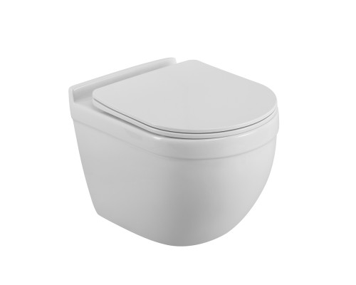 Унитаз подвесной BelBagno Senso-Tor BB017CH-TOR/SC безободковый с микролифтом, смыв TORNADO