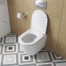 Унитаз подвесной BelBagno Tre-Tor BB5180CH-TOR/SC безободковый с микролифтом, смыв TORNADO