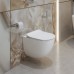 Унитаз подвесной BelBagno Amanda BB051CH-TOR-FC/SC безободковый с микролифтом, смыв TORNADO
